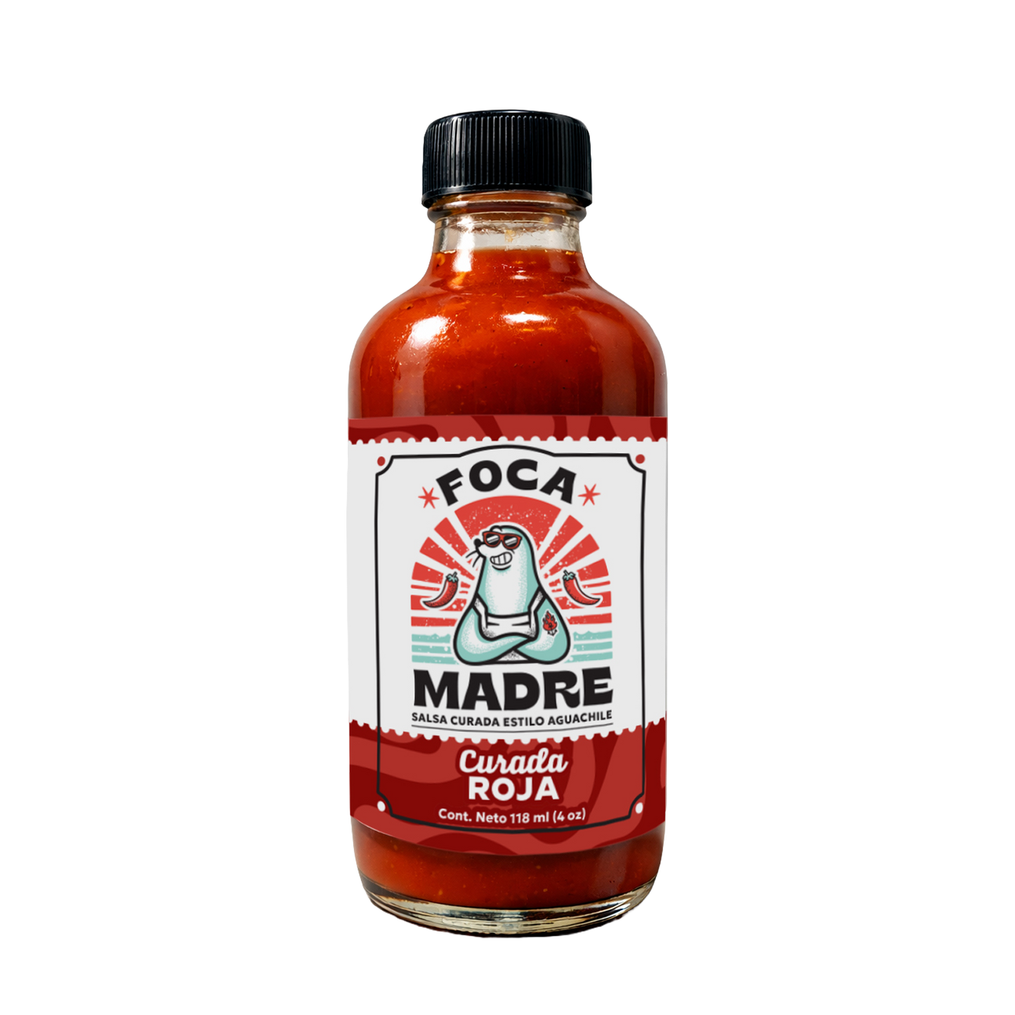 Salsa Roja Curada tipo Aguachile Foca Madre
